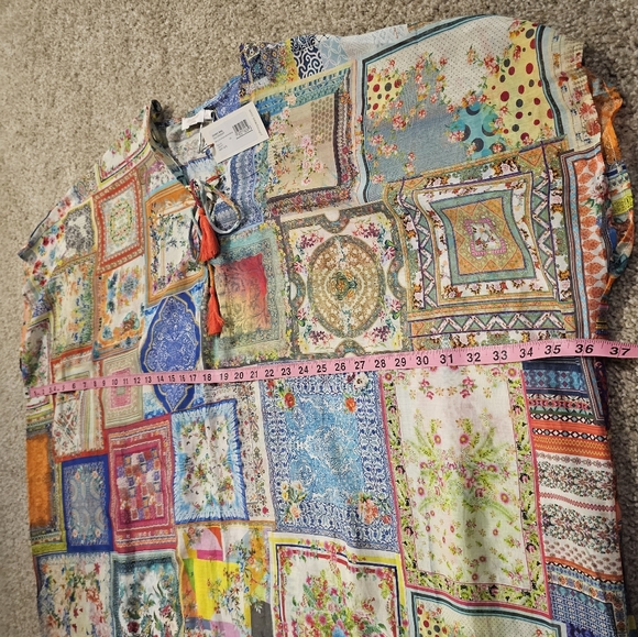 Johnny Was Bella Lace Up Kaftan Dress - Picture 8 of 10